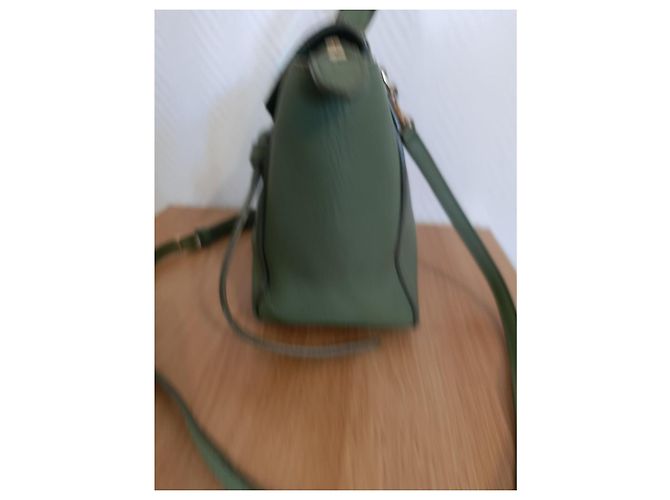 Borsa a mano Céline in pelle verde oliva - vista 18