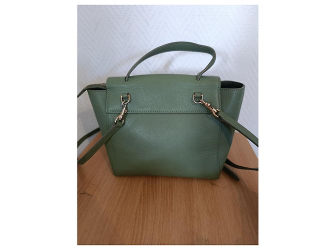 Borsa a mano Céline in pelle verde oliva - vista 19