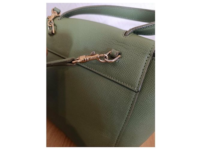Borsa a mano Céline in pelle verde oliva - vista 3