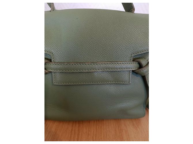 Borsa a mano Céline in pelle verde oliva - vista 6