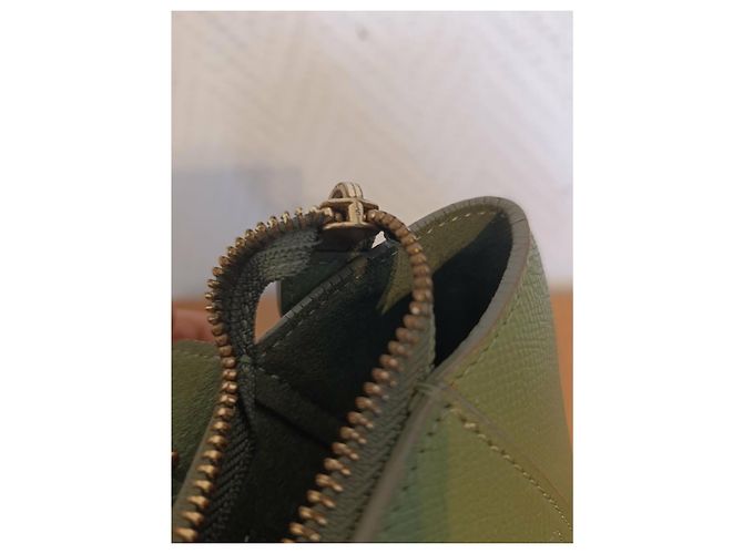 Borsa a mano Céline in pelle verde oliva - vista 8