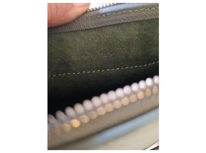 Borsa a mano Céline in pelle verde oliva - vista 9