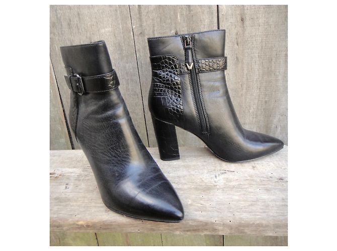 Autre Marque What For Stiefeletten aus schwarzem Leder - Ansicht 2