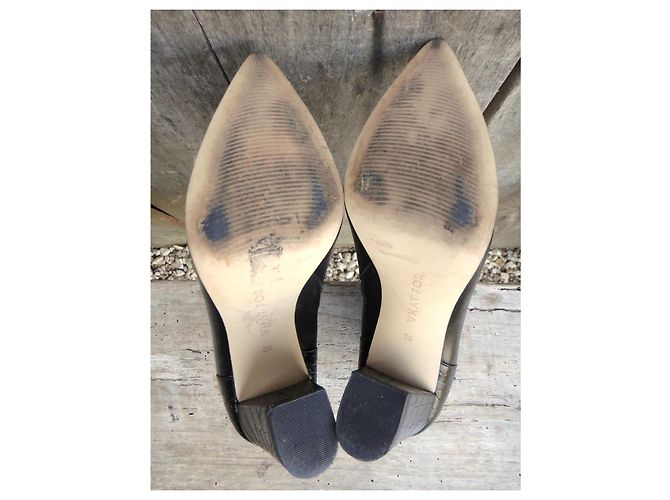 Autre Marque What For Stiefeletten aus schwarzem Leder - Ansicht 5