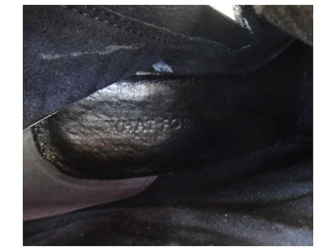 Autre Marque What For Stiefeletten aus schwarzem Leder - Ansicht 6