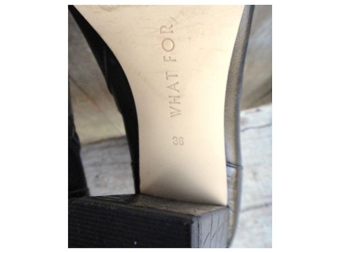 Autre Marque What For Stiefeletten aus schwarzem Leder - Ansicht 8