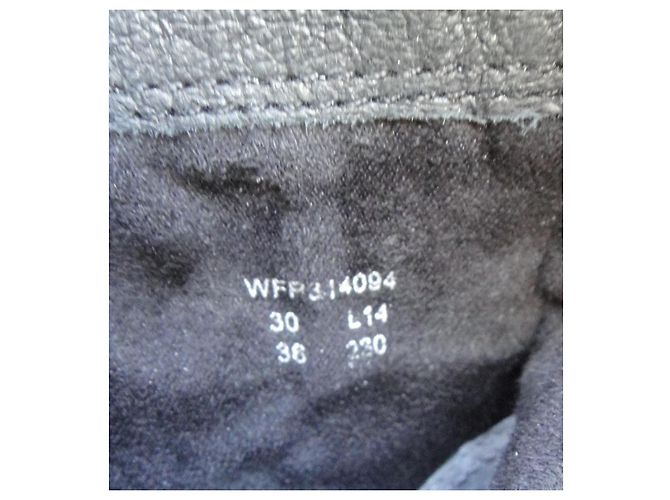 Autre Marque What For Stiefeletten aus schwarzem Leder - Ansicht 9