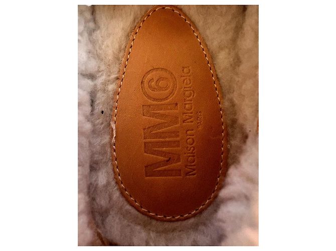Mm6 Slip On Sneaker mit Kunstfellbesatz Silber Leder - Ansicht 8