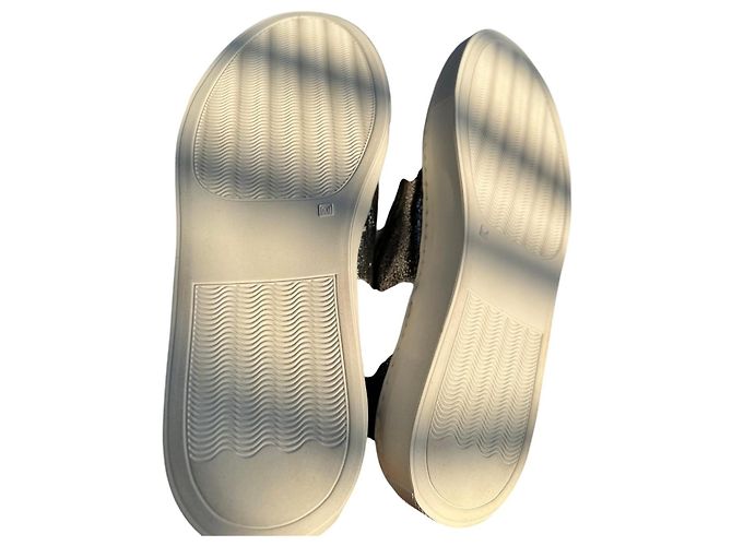 Mm6 Slip On Sneaker mit Kunstfellbesatz Silber Leder - Ansicht 9