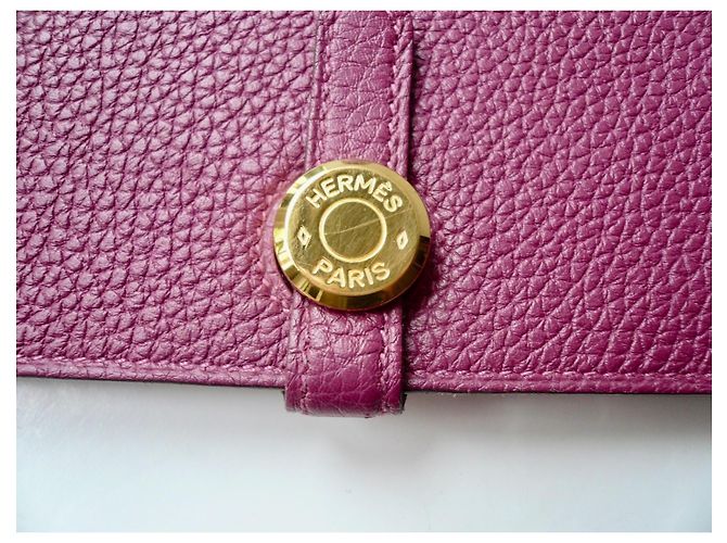 HERMES Cartera Dogon Tosca GM TBE / Cartera Dogon de Hermès Rosa - vista 4
