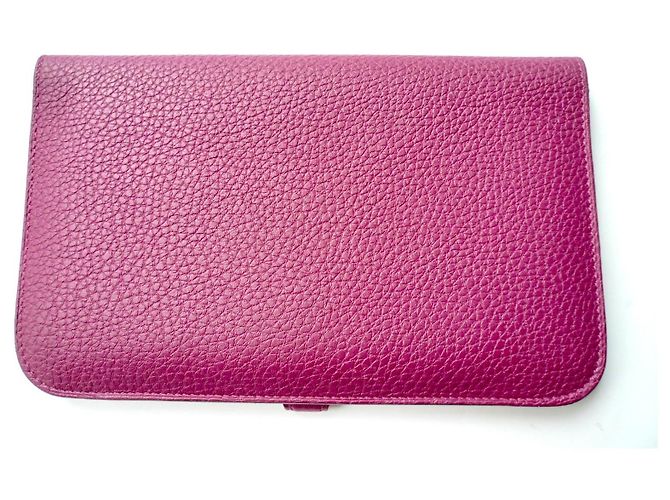 HERMES Cartera Dogon Tosca GM TBE / Cartera Dogon de Hermès Rosa - vista 5