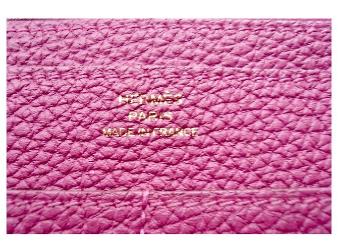 HERMES Cartera Dogon Tosca GM TBE / Cartera Dogon de Hermès Rosa - vista 8
