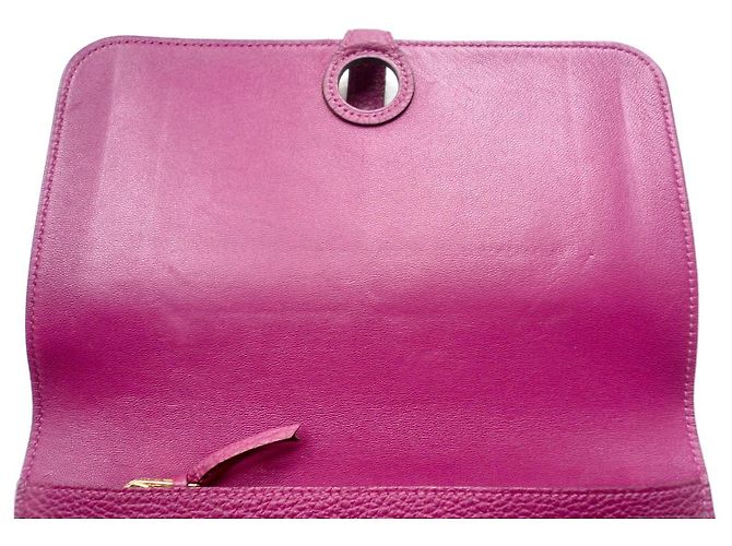 HERMES Cartera Dogon Tosca GM TBE / Cartera Dogon de Hermès Rosa - vista 9