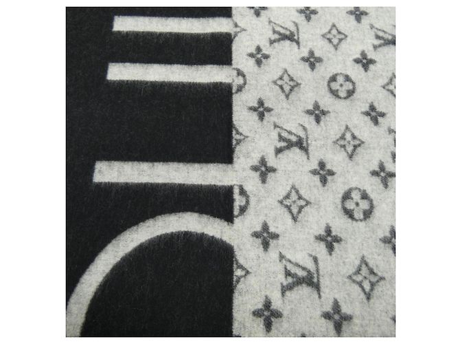 LV Split Schal von Louis Vuitton Braun Schwarz - Ansicht 4