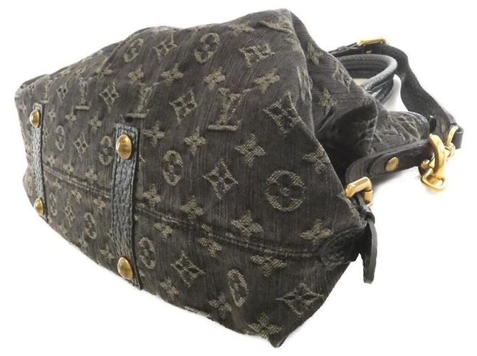 Borsa Louis Vuitton Monogram Denim Neo Cabby MM Nero - vista 2