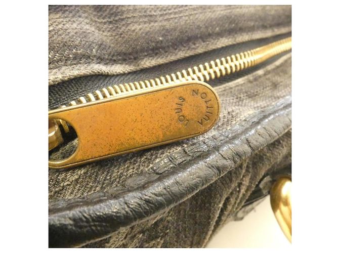 Borsa Louis Vuitton Monogram Denim Neo Cabby MM Nero - vista 4