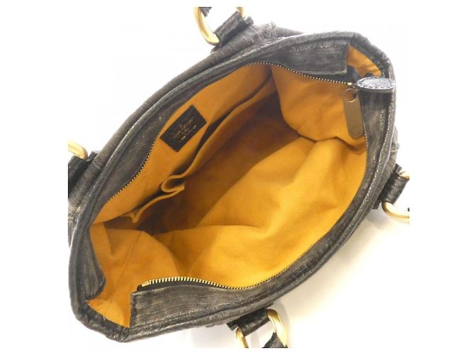 Borsa Louis Vuitton Monogram Denim Neo Cabby MM Nero - vista 7