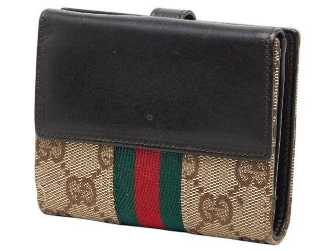 Billetera bifold Gucci GG Canvas Jackie Sherry Line Multicolor Beige - vista 2