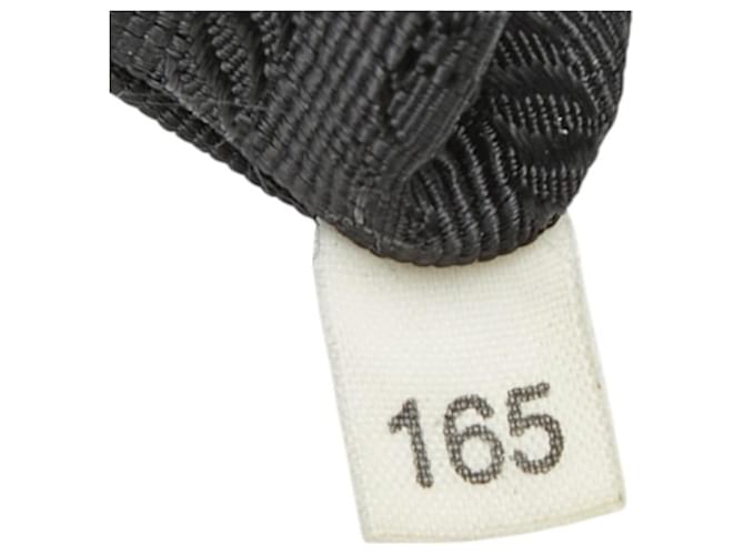 Bolsa de mão com placa de logo triangular Prada Preto - vista 10