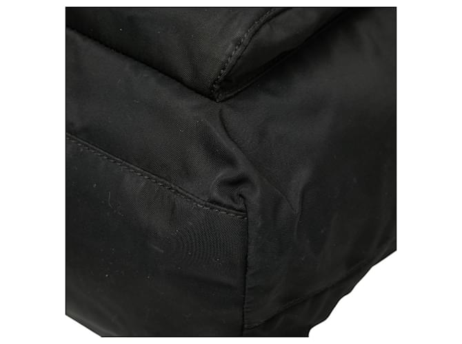 Bolsa de mão com placa de logo triangular Prada Preto - vista 4