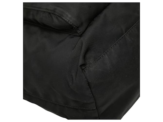 Bolsa de mão com placa de logo triangular Prada Preto - vista 5
