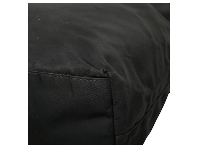 Bolsa de mão com placa de logo triangular Prada Preto - vista 6