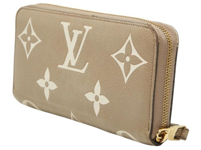 Zippy Geldbörse Monogram Empreinte Louis Vuitton Beige Grau Roh - Ansicht 2