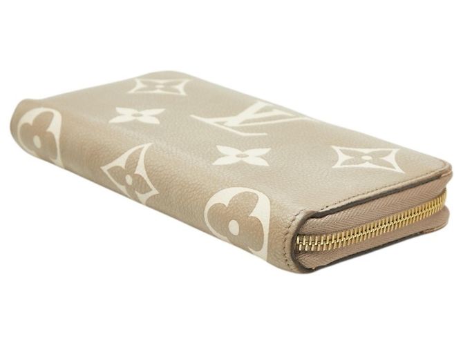 Zippy Geldbörse Monogram Empreinte Louis Vuitton Beige Grau Roh - Ansicht 4
