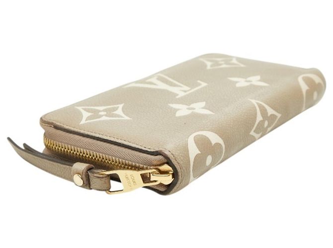 Zippy Geldbörse Monogram Empreinte Louis Vuitton Beige Grau Roh - Ansicht 5