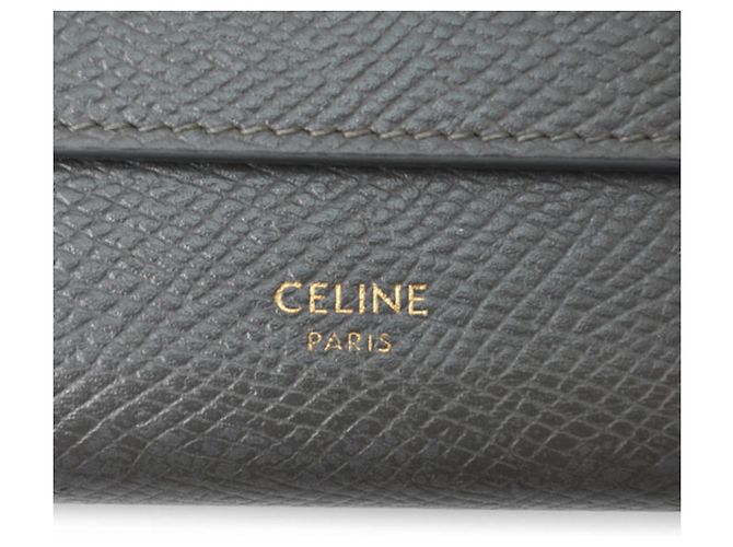 Céline Portafoglio trifold piccolo grigio per donna Celine Marrone - vista 5