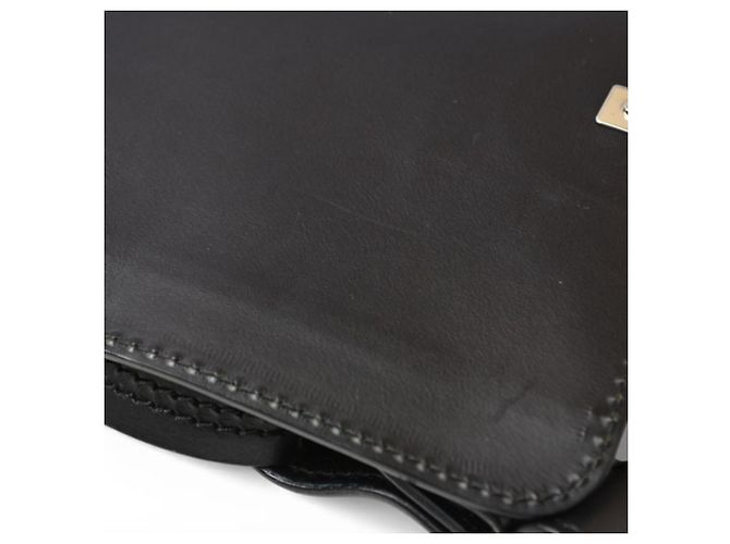 Borsa a spalla in pelle nera Gucci Nero - vista 12