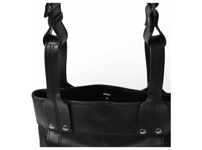 Borsa a spalla in pelle nera Gucci Nero - vista 14