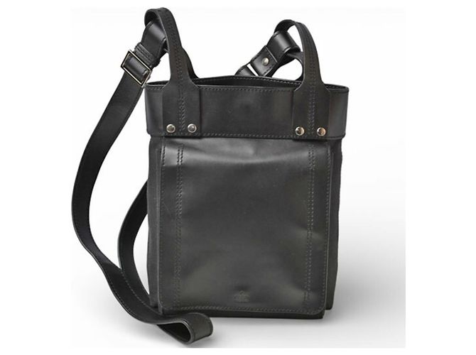 Borsa a spalla in pelle nera Gucci Nero - vista 2