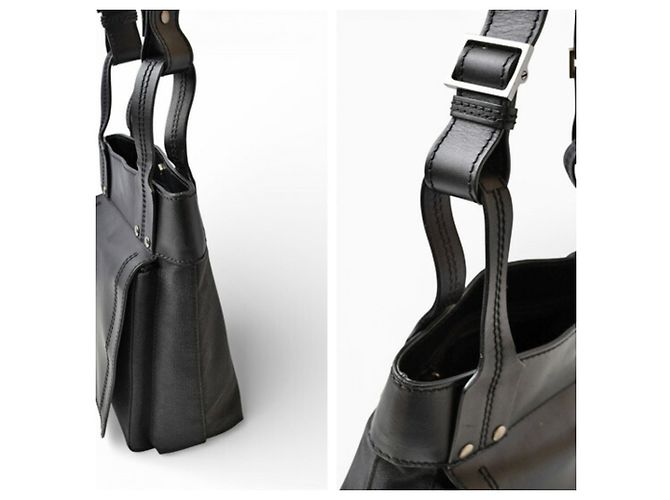 Borsa a spalla in pelle nera Gucci Nero - vista 3