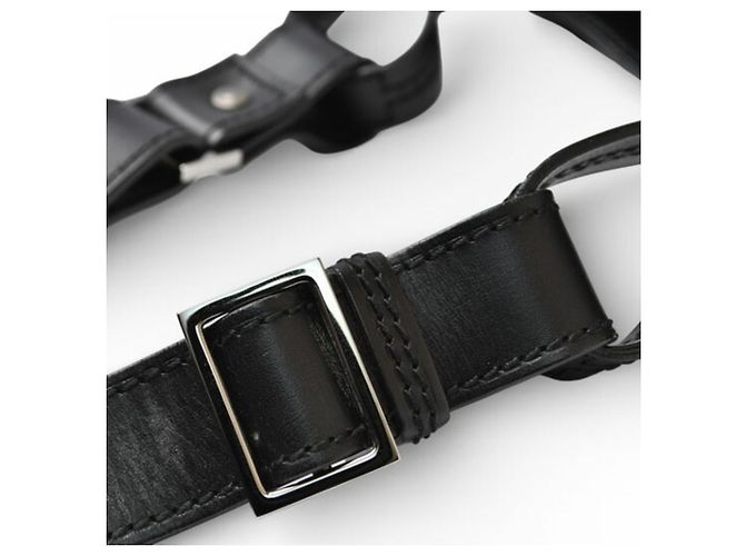 Borsa a spalla in pelle nera Gucci Nero - vista 9