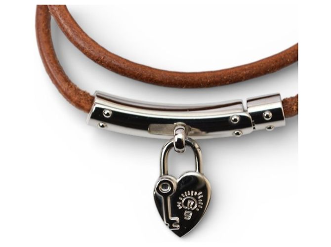 Pulsera Choker Cadena Corazón Fantasía Viviride de Hermès Castaño - vista 3
