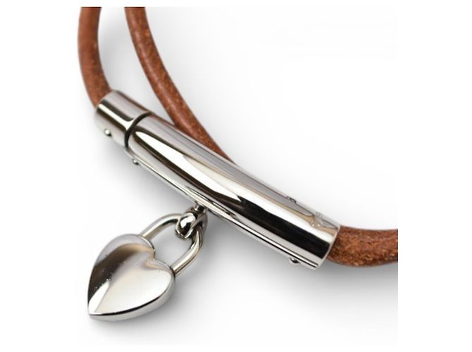 Pulsera Choker Cadena Corazón Fantasía Viviride de Hermès Castaño - vista 5
