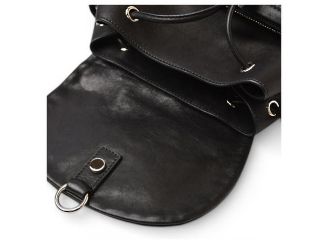 Jimmy Choo Suki Schwarzer Leder-Rucksack - Ansicht 12