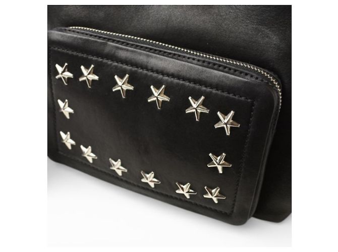 Jimmy Choo Suki Schwarzer Leder-Rucksack - Ansicht 13