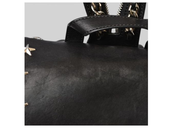 Jimmy Choo Suki Schwarzer Leder-Rucksack - Ansicht 4