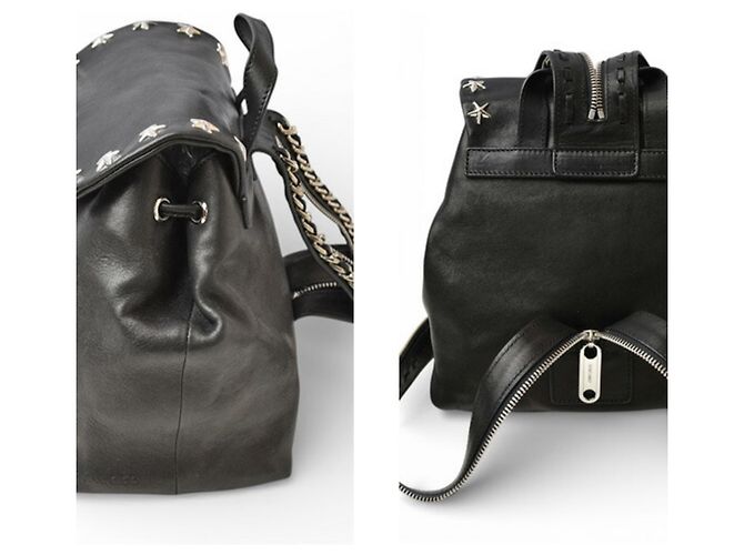 Jimmy Choo Suki Schwarzer Leder-Rucksack - Ansicht 6