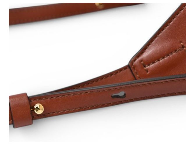 Borsa a spalla e vita in pelle marrone Chloé C - vista 10