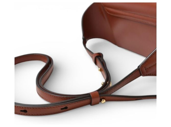 Borsa a spalla e vita in pelle marrone Chloé C - vista 11