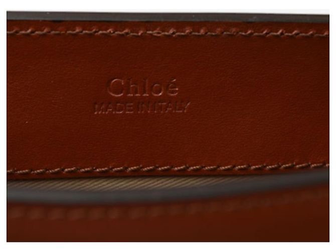 Borsa a spalla e vita in pelle marrone Chloé C - vista 12