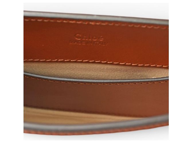 Borsa a spalla e vita in pelle marrone Chloé C - vista 13