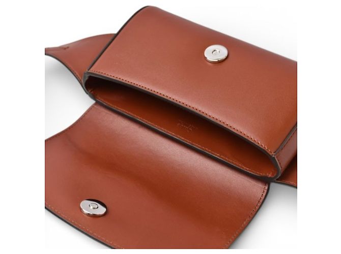 Borsa a spalla e vita in pelle marrone Chloé C - vista 8