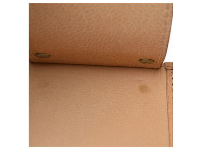 Estuche de Llaves de Cuero Jacquard Beige Christian Dior - vista 11
