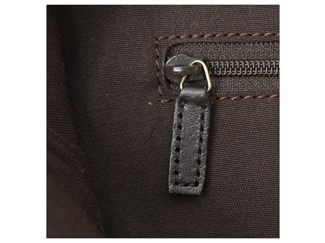 Gucci A4 Tote Bag aus GG-Canvas Schwarz Dunkelbraun - Ansicht 10