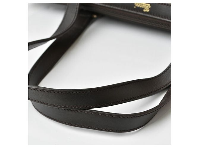Gucci A4 Tote Bag aus GG-Canvas Schwarz Dunkelbraun - Ansicht 13