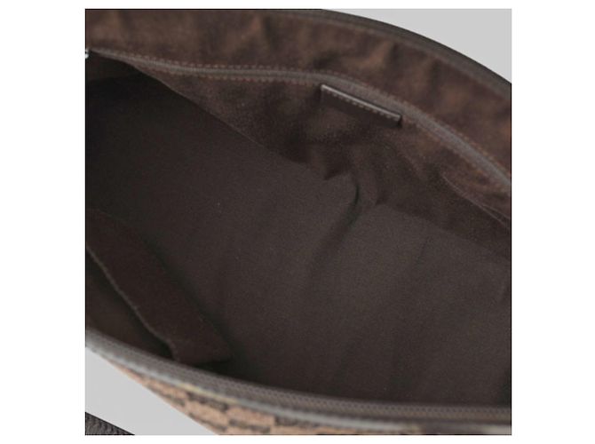 Gucci A4 Tote Bag aus GG-Canvas Schwarz Dunkelbraun - Ansicht 5